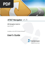 AT&T Navigator v1.7i User's Guide for iPhone