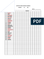 Daftar Iuran Arisan Kurban