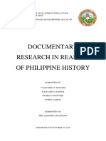 Documentary Research in Reading of Philippine History: Bulacan Agricultural State College Pinaod, San Ildefonso, Bulacan