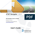 AT&T Navigator Version 2.0 For BlackBerry Phones