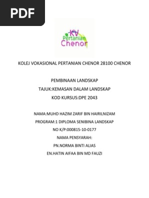 kolej vokasional pertanian chenor