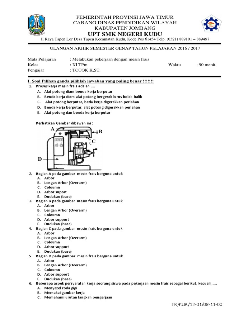 13 Jenis Mesin Frais Milling Dan Prinsip Kerjanya Pengelasan Net