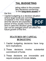 Capital Budgeting Actual