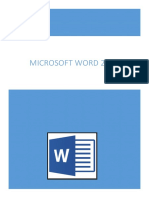 Microsoft Word 2013 Ejercicios
