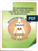 Manual para Pacientes Con IRC en Dialisis