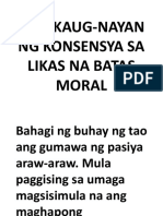 Ang Kauganayan NG Konsensya Sa Likas Na Batas