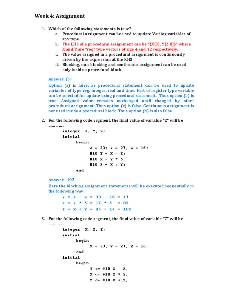 Assignments Week04 | PDF | C (Programming Language) | Electronic ...