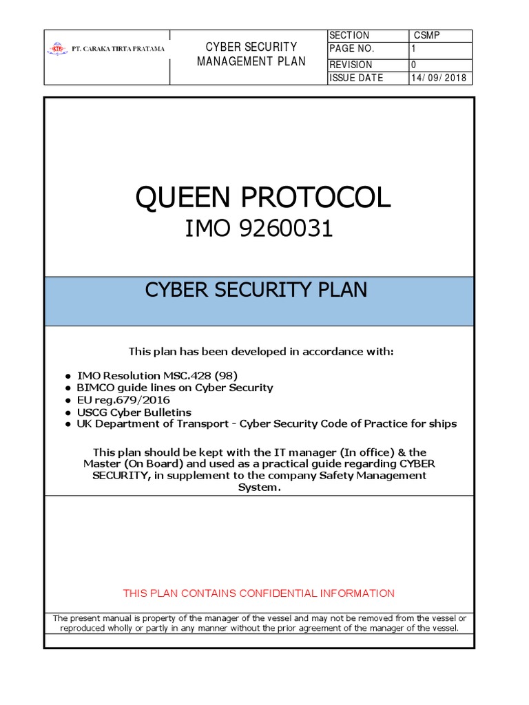 Cyber Security Plan PDF Computer Security Security
