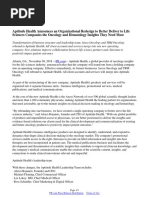 Aptitude Health Announces an Organizational Redesign to Better Deliver to Life Sciences Companies the Oncology and Hematology Insights They Need Most