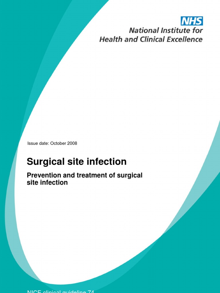 Surgical Site Infection Prevention and Treatment of Surgical Site ...