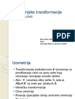 Izometrijske Transformacije