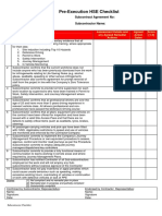 Subcontractor Checklist