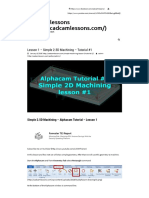 001-Alphacam 2.5D Machining - Lesson 1