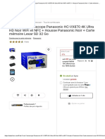 -17% sur Pack Fnac Caméscope Panasonic HC-VX870 4K Ultra HD Noir WiFi et NFC + Housse Panasonic Noir + Carte mémoire Lexar SD 32 Go - Caméscope à carte mémoire - Achat & prix _ fnac