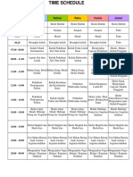 Time Schedule GFT