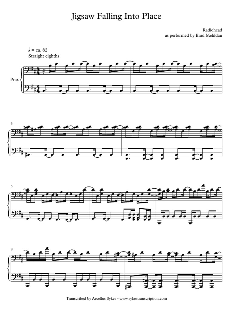 Brad Mehldau Jigsaw Falling Into Place PDF