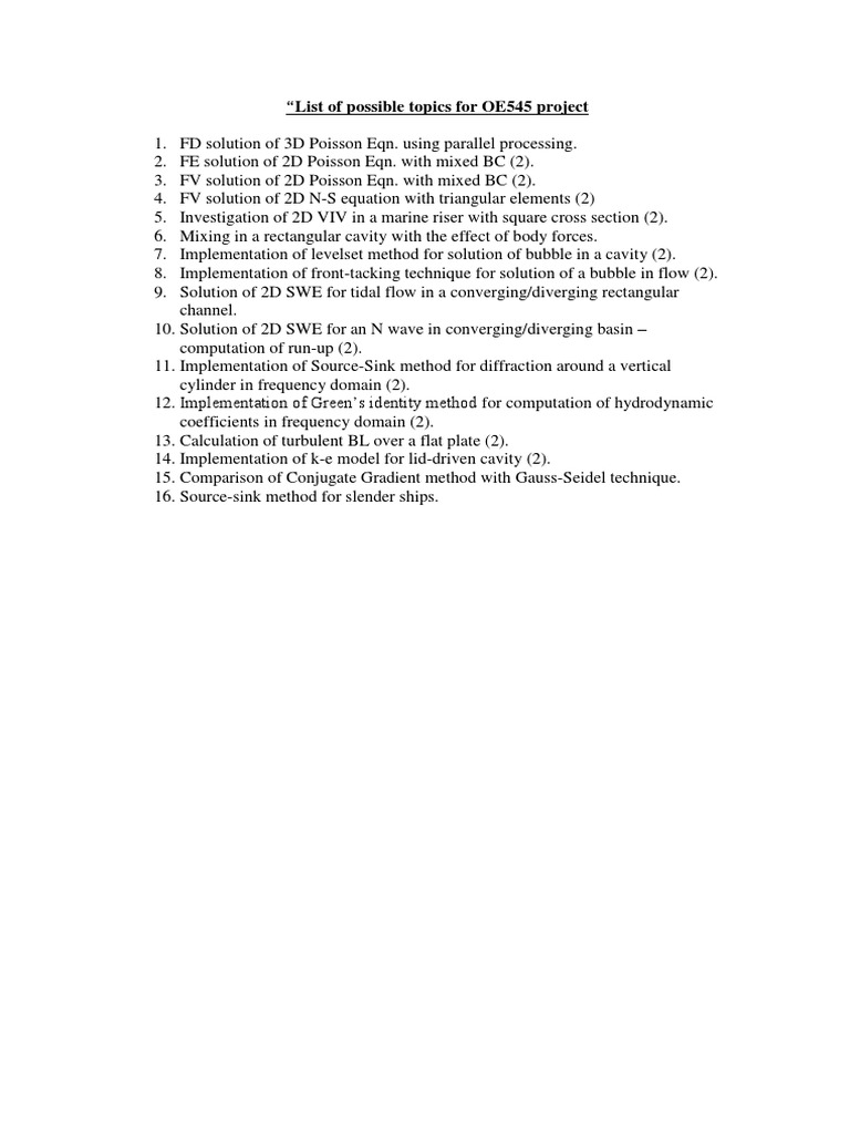 list-of-possible-topics-for-oe545-project-pdf-fluid-dynamics