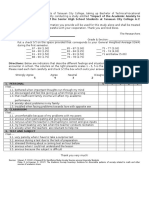 Academic Stress Inventory