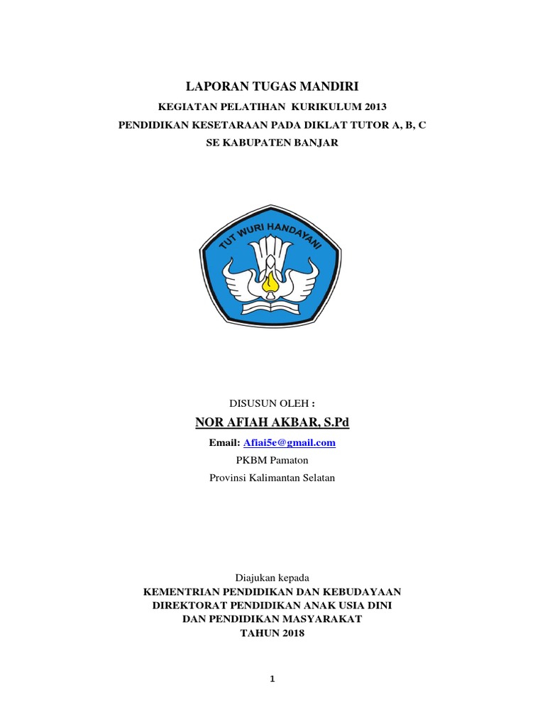 LAPORAN TUGAS MANDIRI