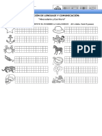 Prueba Abecedario y Escritura