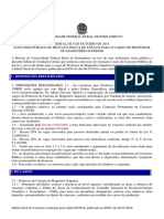 181108 - Edital Geral de Concurso Docente - Retificado Em 08-11-2018