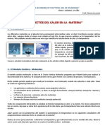 Apunte Teórico Sobre - Los Efectos Del Calor en La Materia PDF