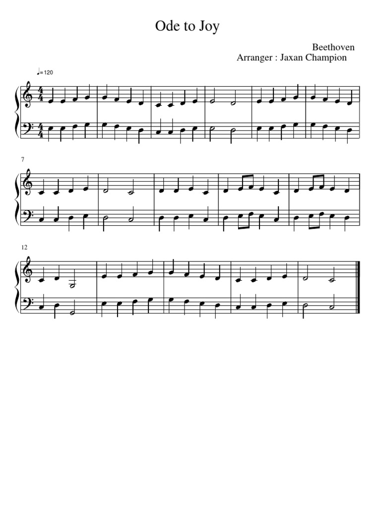 Ode To Joy 1 | PDF