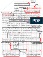 Ejemplo de Nota de Bitácora de Obra