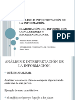 Análisis e Interpretación de La Información