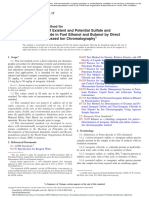 ASTM D7319-17 - Standard Test Method For Determination of Existent and Potential Sulfate and Inorganic Chloride in Fuel Ethanol and Butanol by Direct Injection Suppressed Ion Chromatography