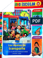 Suplemento de Revista Genios - Libro Escolar 36 (Los Medios de Transporte) 