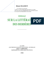 ESSAI SUR LA LITTÉRATURE DES BERBÈRES. Henri BASSET.pdf