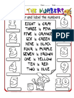 Colour The Numbers Fun Activities Games 58898