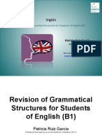 Inglés: Revision of Gramma - Cal Structures For Students of English (B1)