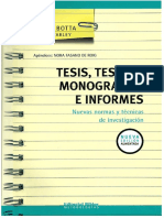 Tesis, Tesinas, Monografías e Informes - Botta PDF