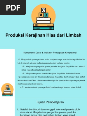 Analisis Proses Produksi Kerajinan Hias Dari Limbah