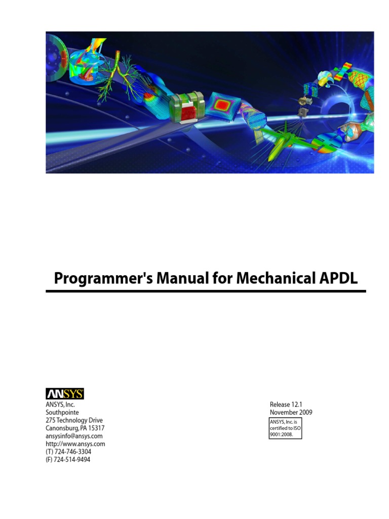 ANSYS Programming PDF | PDF | Subroutine | Trademark