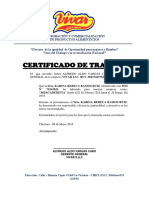 Certificado de Trabajo