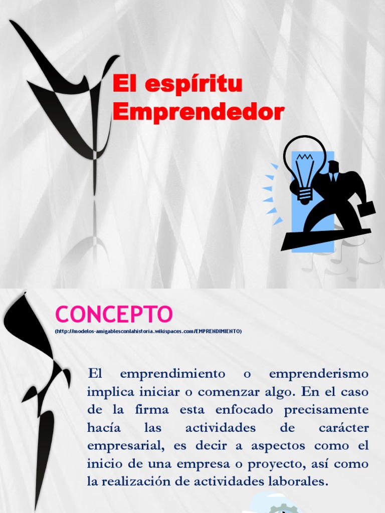 El Espíritu Emprendedor Pdf Iniciativa Empresarial Marketing