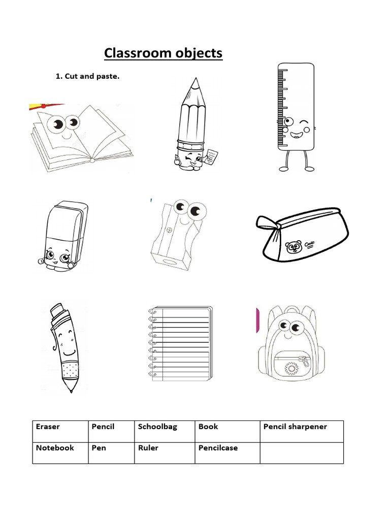 Classroom Objects | PDF