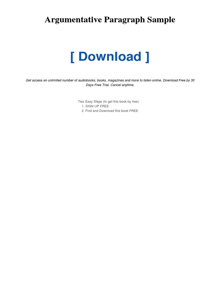 2jeqeqyj Argumentative Paragraph Sample | PDF | Essays | Paragraph