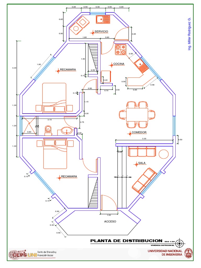 Octagonal House Floor Plan | PDF