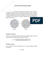 Traslacion y Rotacion de Masas Liquidas