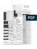 STR DEX CON INT WIS CHA: Dungeons and Dragons Character Record Sheet