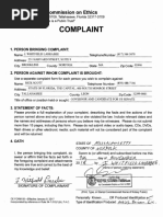 Complaint Against Rick Scott With The Florida Ethics Commission