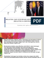 Hubungan Malaysia Dan Amerika Syarikat