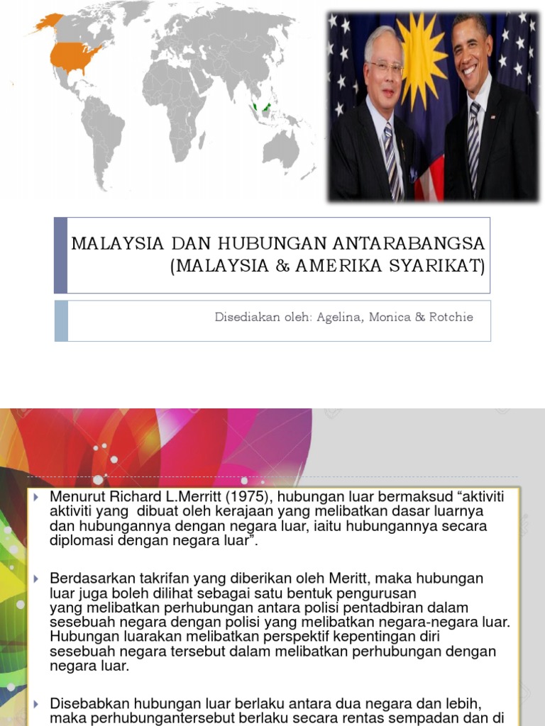 Hubungan Malaysia Dan Amerika Syarikat Pdf