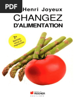 Pr Henri Joyeux Changez D Alimentation Pdf Langue Cancer