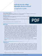 (ARTIGO PUB.) Sistema de Classificação de Risco de Crédito - Uma Aplicação A Companhias Abertas No Brasil PDF