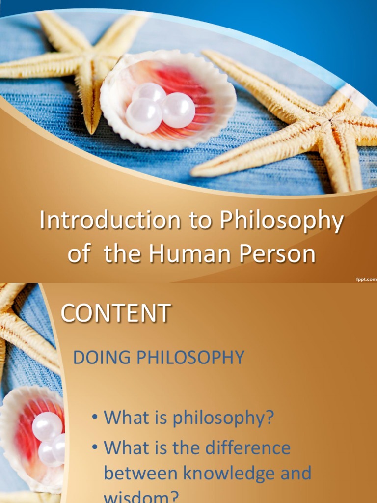 essay about philosophy of the human person